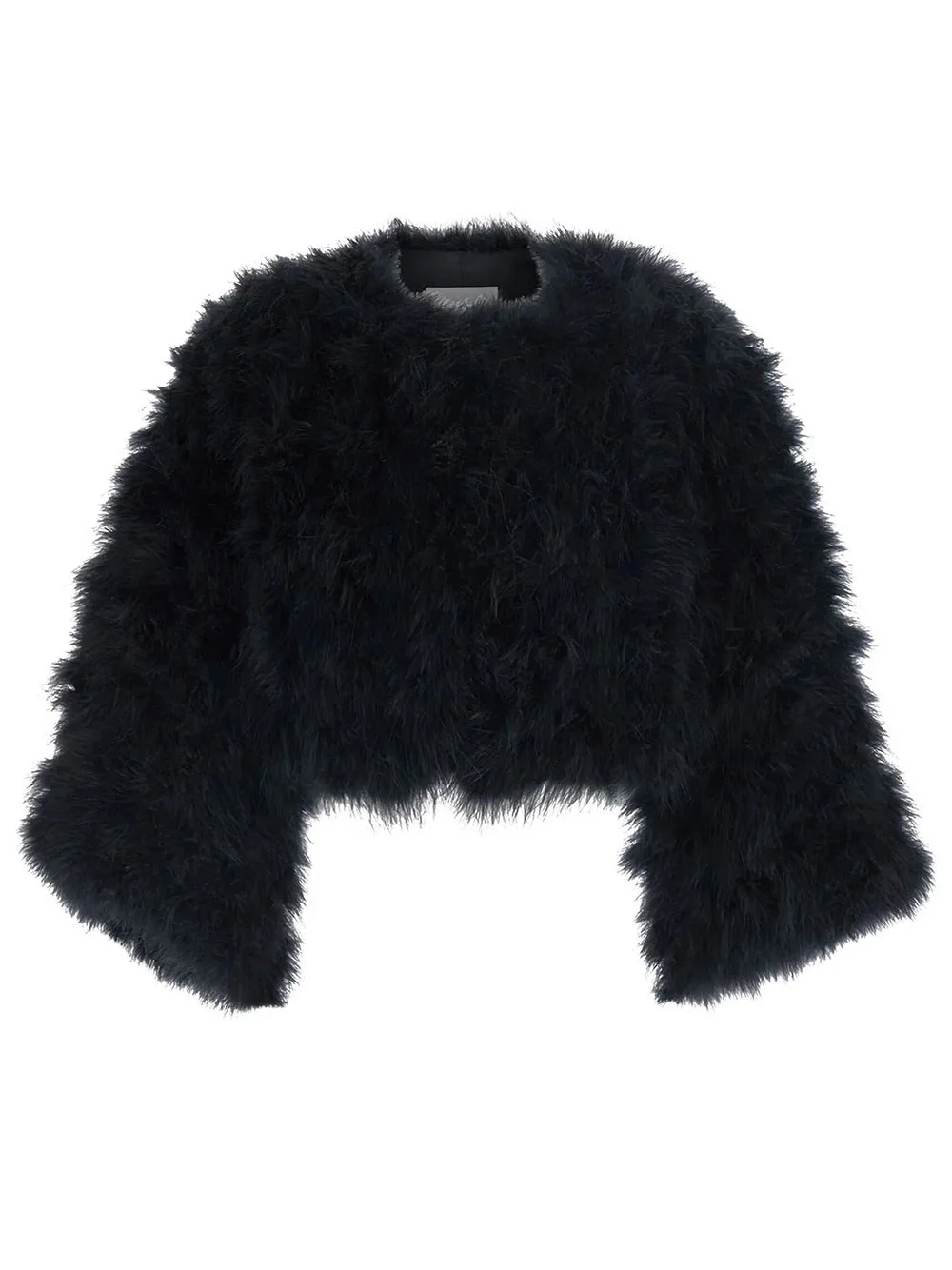 Cropped Feather Jacket - 1