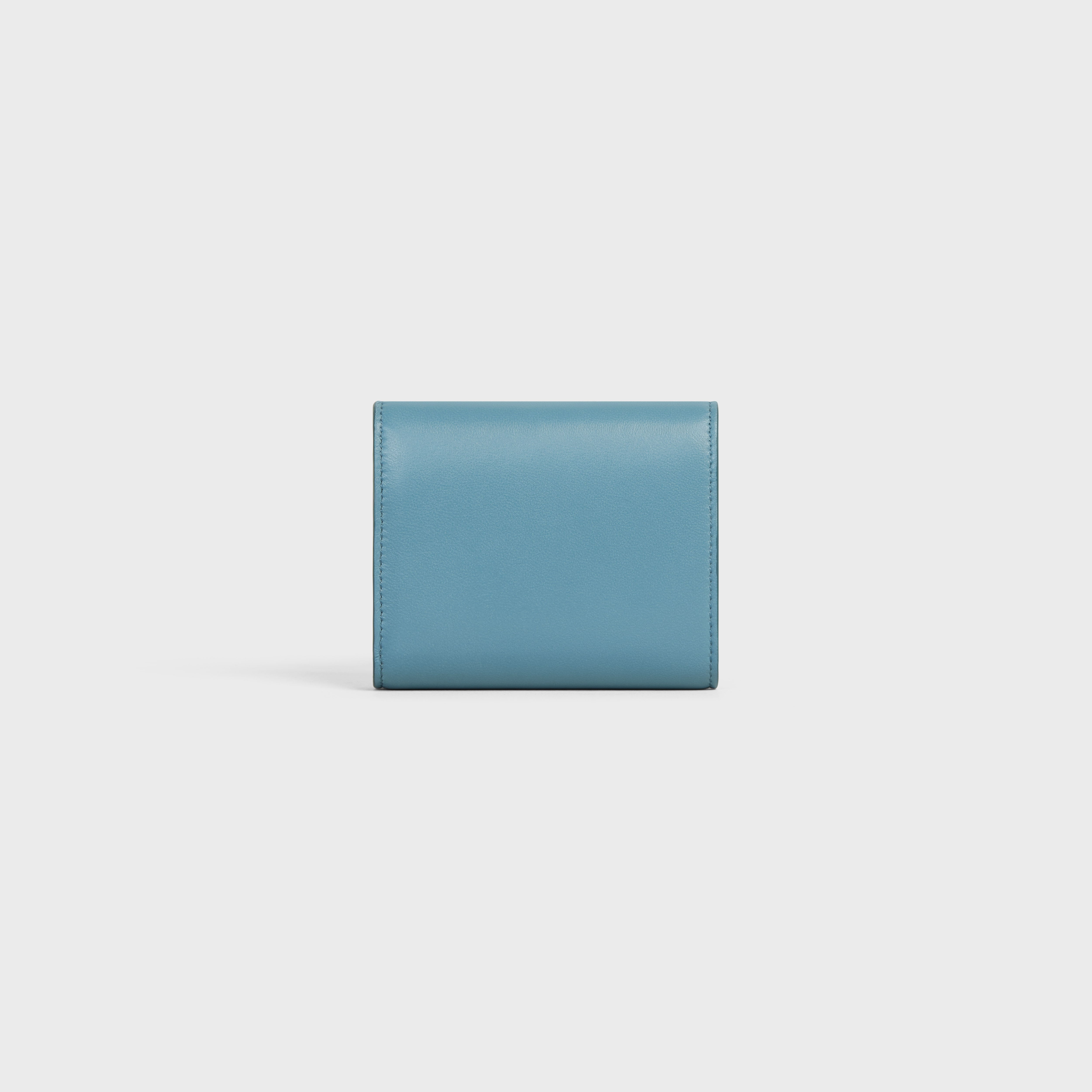 Triomphe Small Flap Wallet in Shiny calfskin - 3