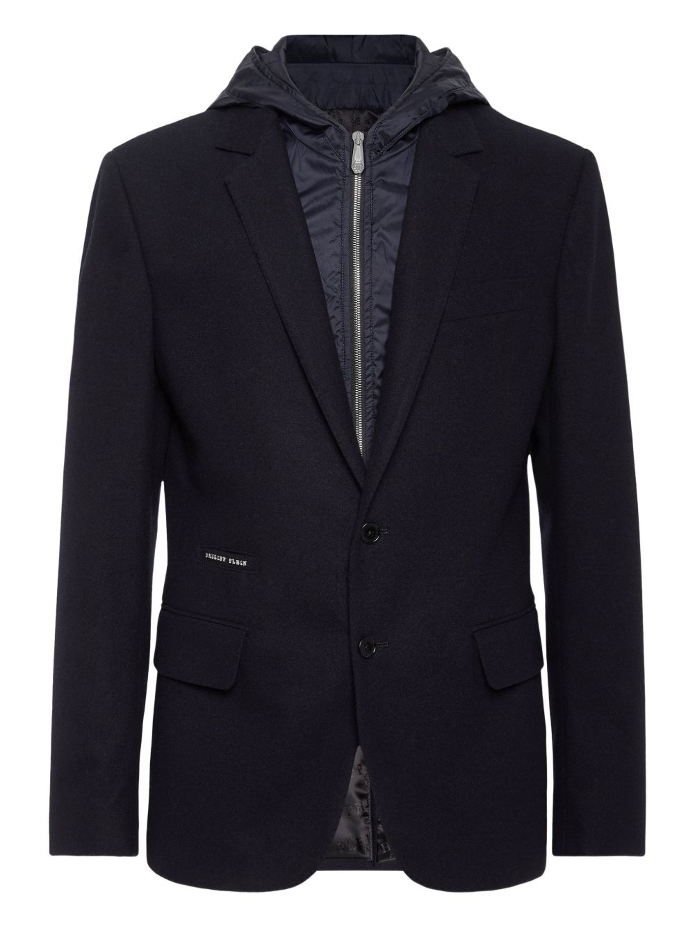hooded blazer - 1