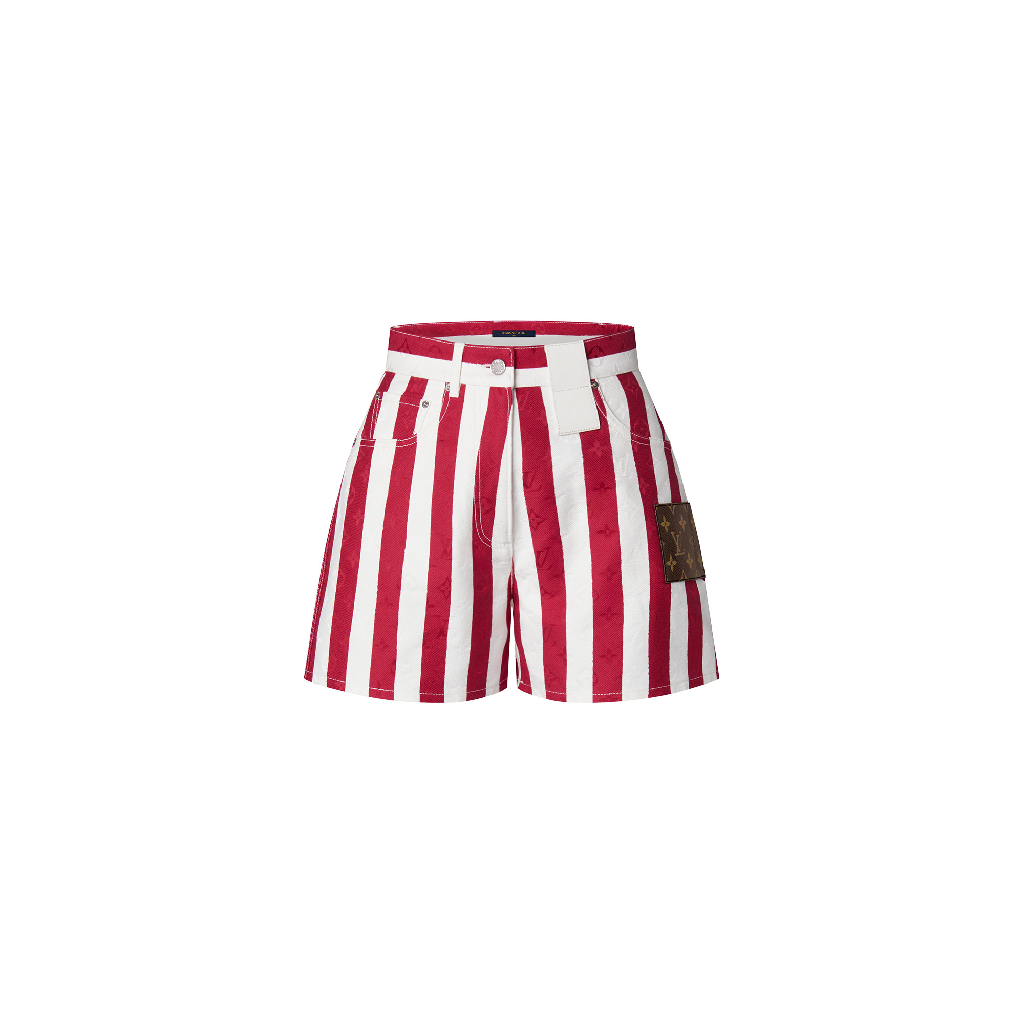 Louis Vuitton Parasol Stripes Denim Shorts