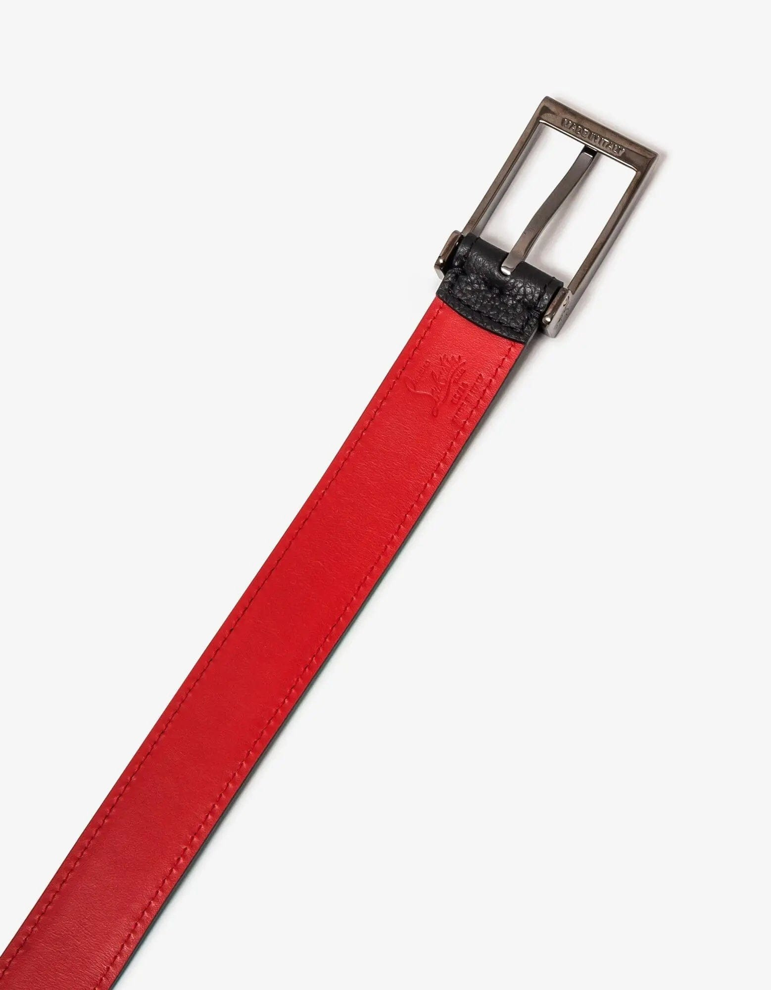 Christian Louboutin Bizbelt Empire Leather Black Belt - 5
