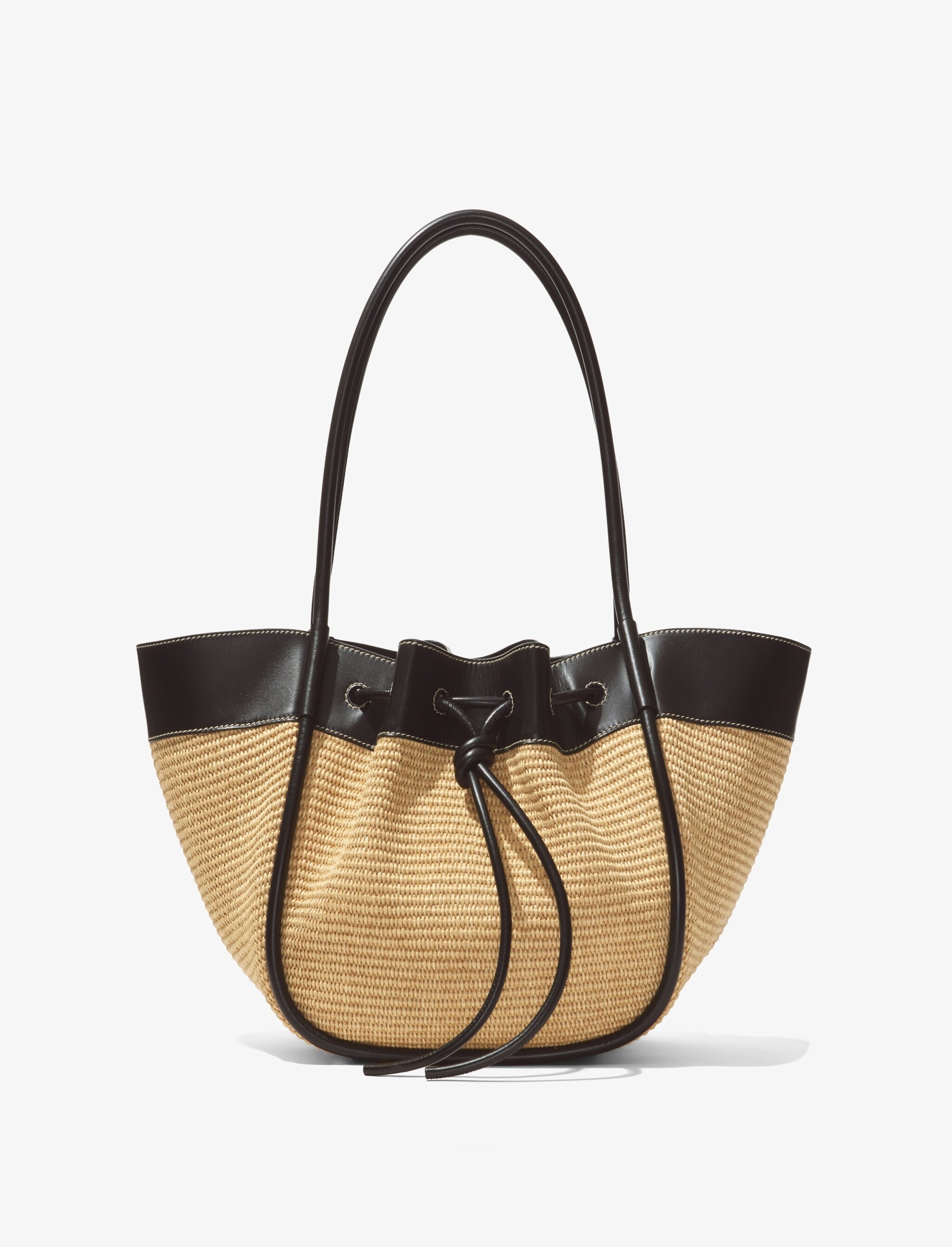 Raffia Ruched Tote - 4