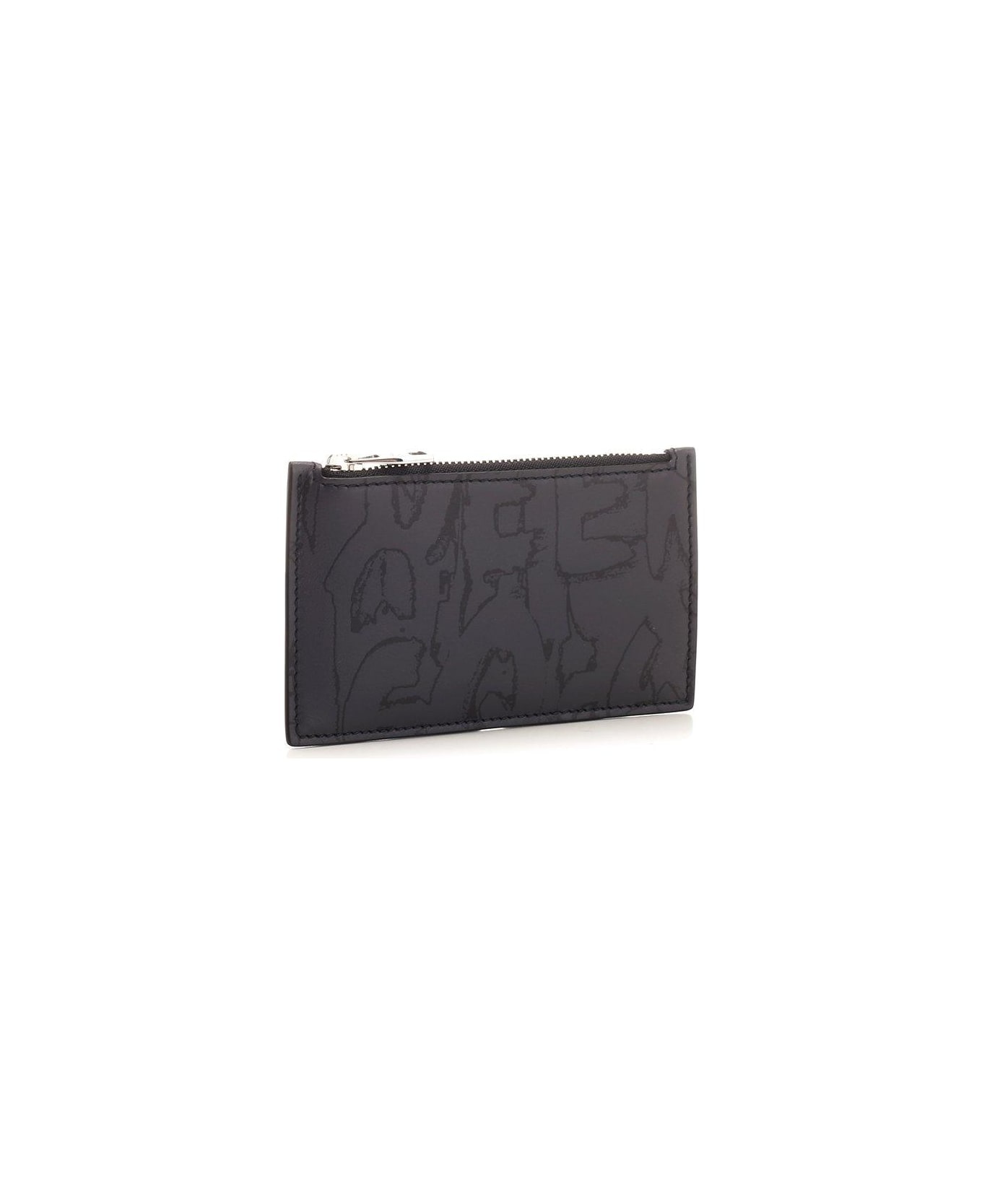 Graphic-printed Zipped Wallet - 3
