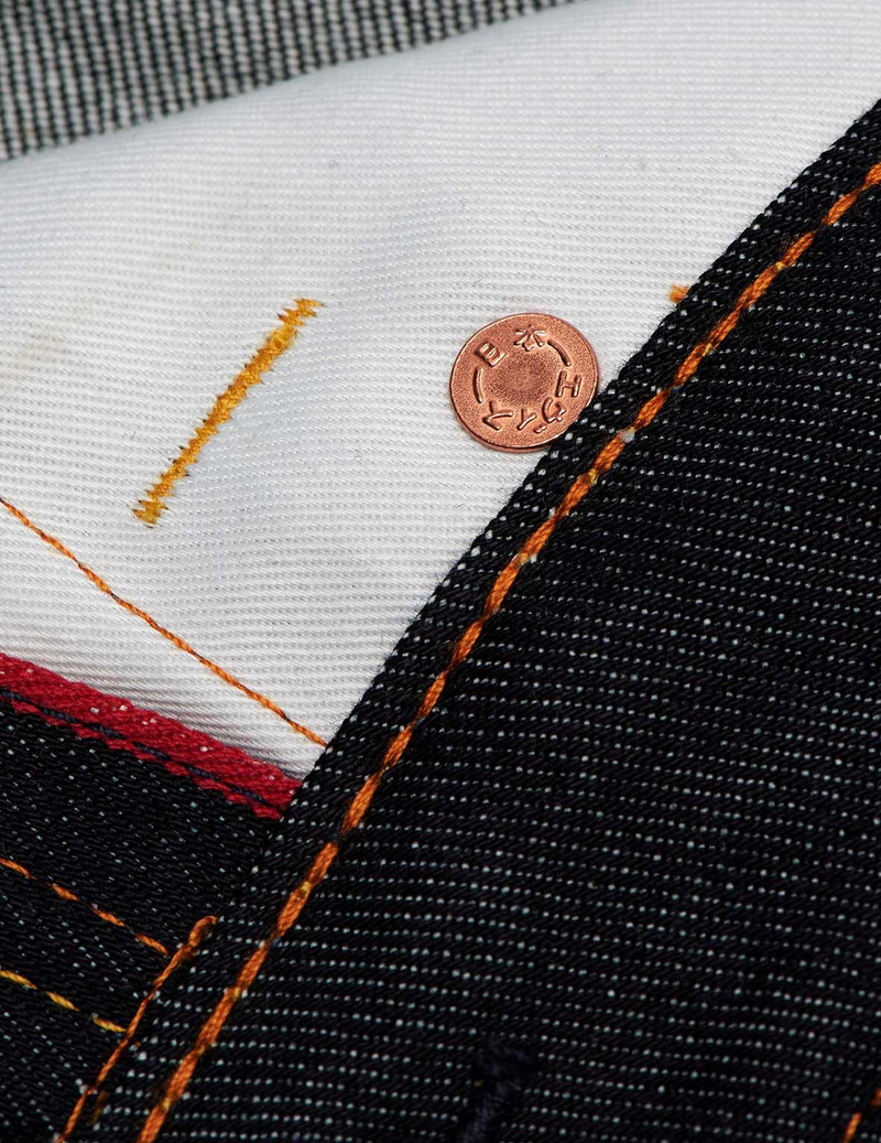 ORANGE BRUSHSTROKE DAICOCK SLIM STRAIGHT FIT JEANS #2010 17