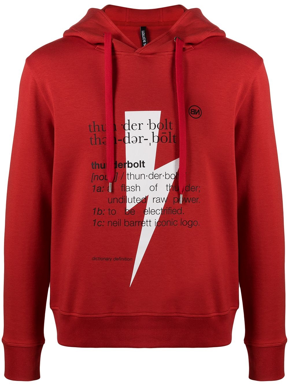Thunderbolt-print hoodie - 1