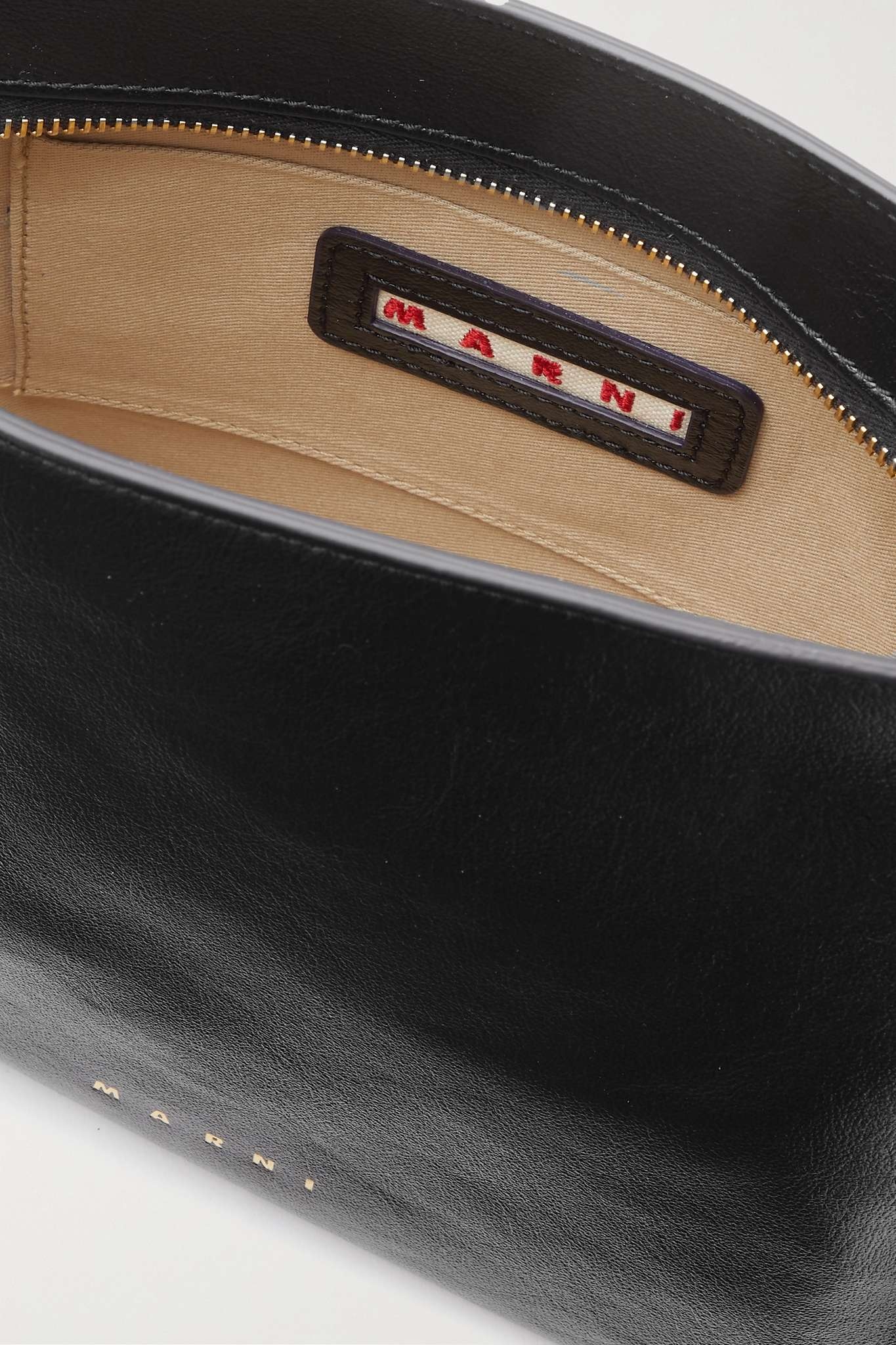 Color-block glossed-leather pouch - 5