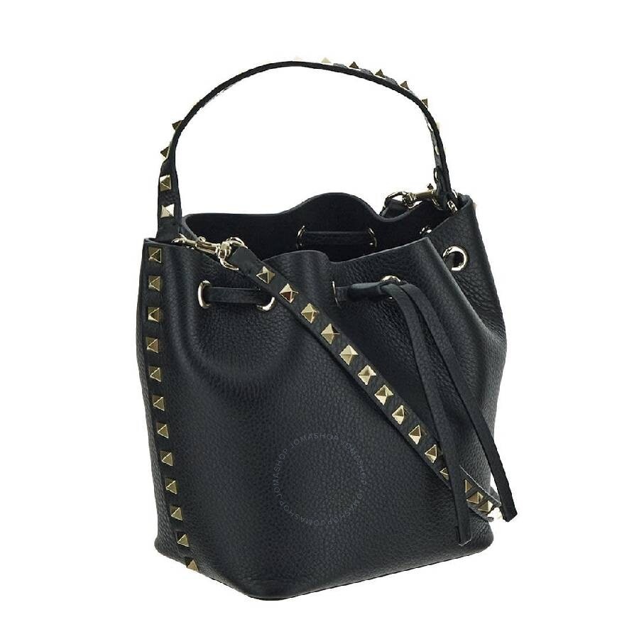 Valentino Drawstring Rockstud Bucket Bag - 3