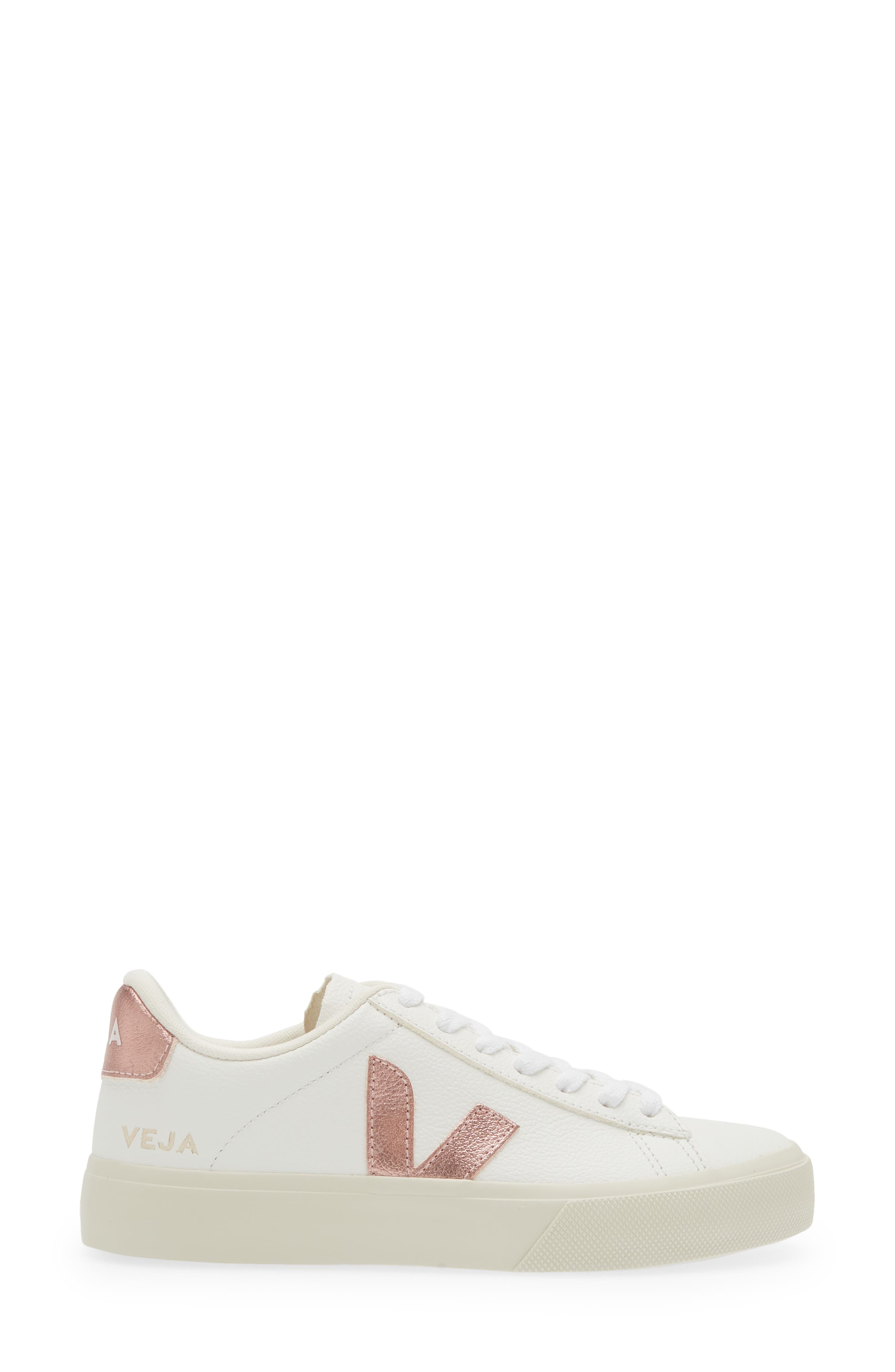 Veja Campo Chrome Free Leather Sneaker in Extra-White Nacre at Nordstrom - 3