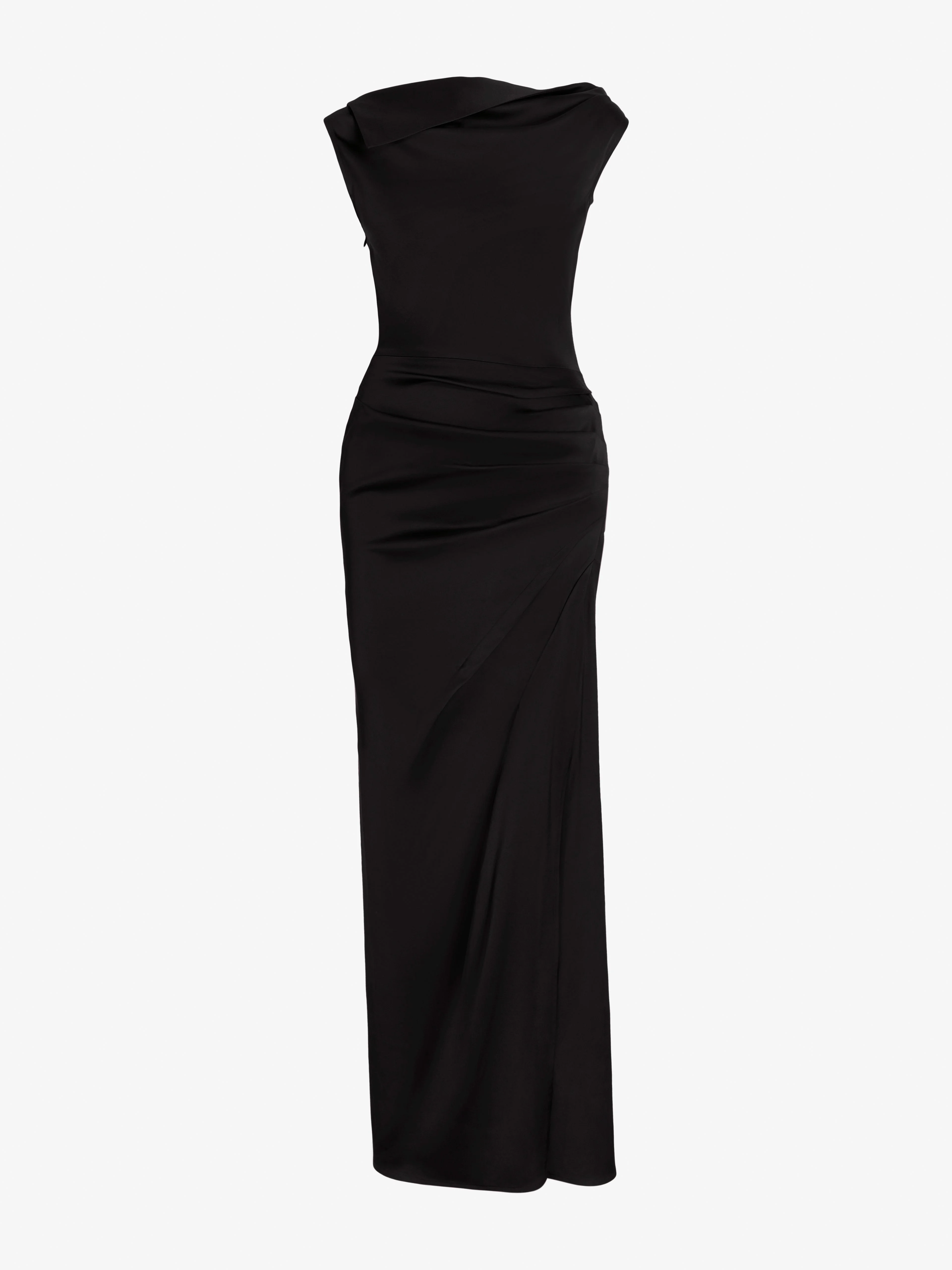 Isaline Dress in Crepe Satin - 1