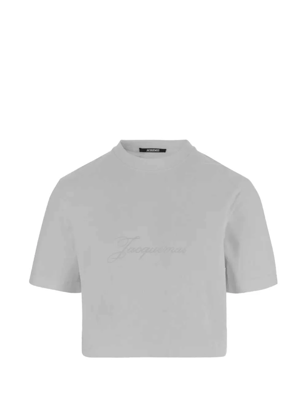 Jacquemus Women Cropped T-Shirt With Embroidered Logo - 1