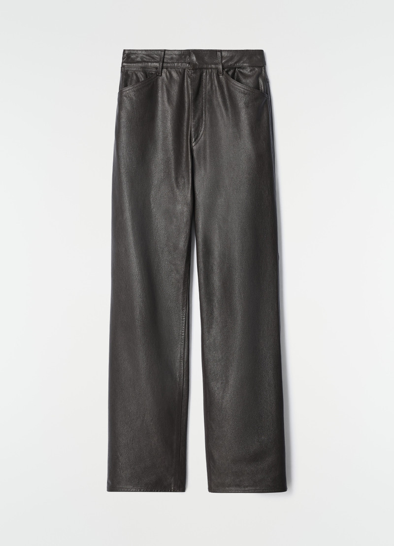 STRAIGHT PANTS IN GLOSSY LEATHER 1