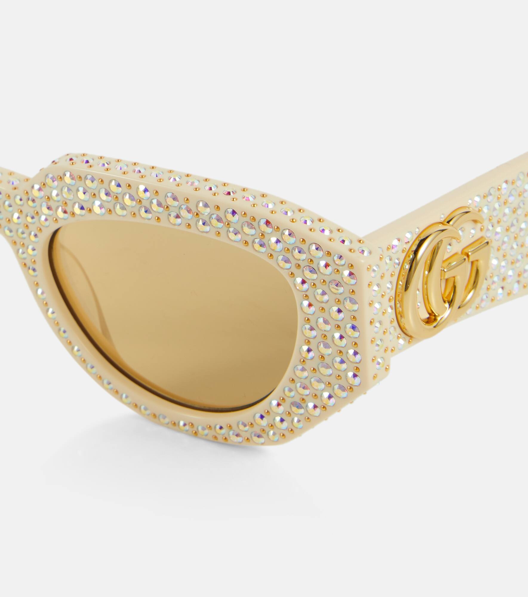 Embellished oval sunglasses - 2