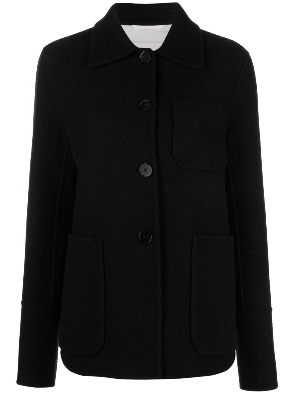 single-breasted virgin-wool jacket - 1