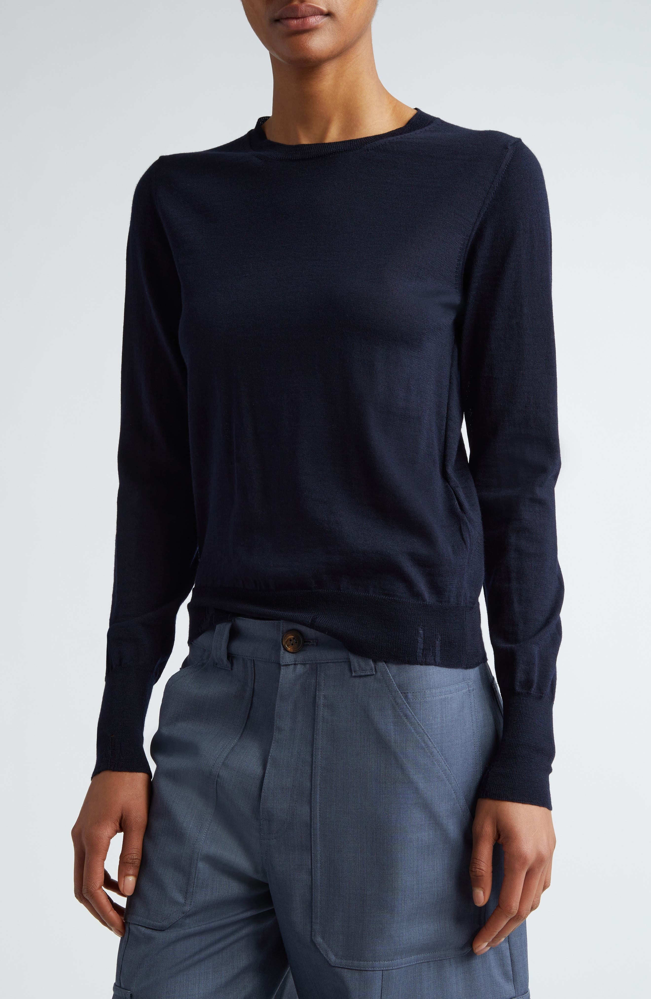 Golden Goose Virgin Wool Sweater in Navy at Nordstrom - 5