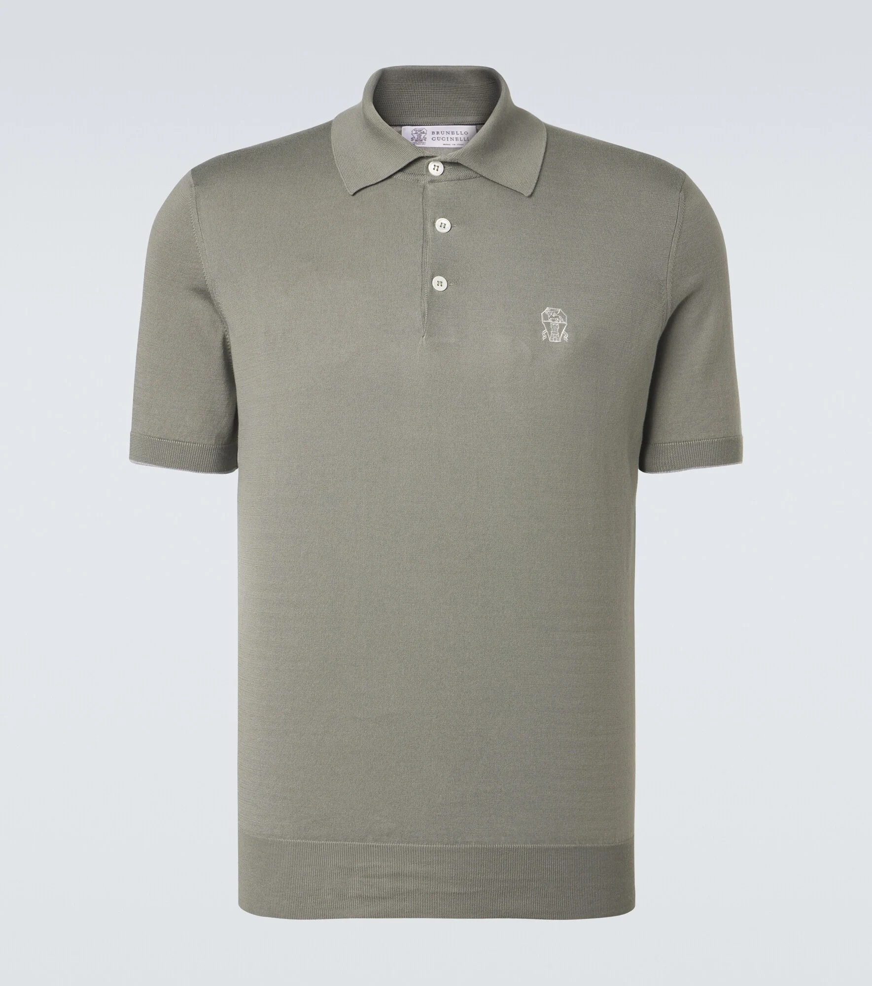 Logo cotton piqué polo shirt - 1