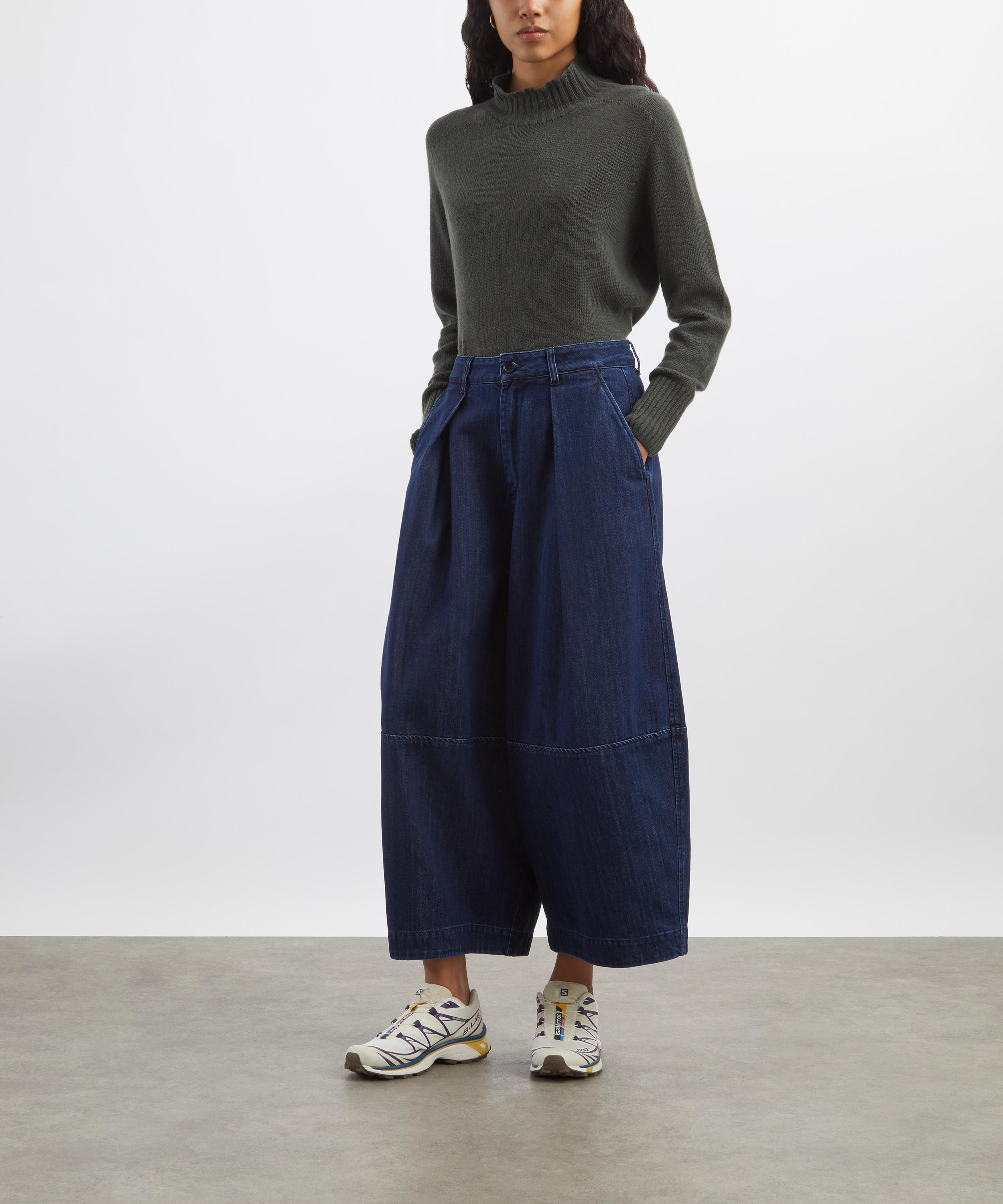 Indigo Earth Deadbeat Wide-Leg Trousers - 2