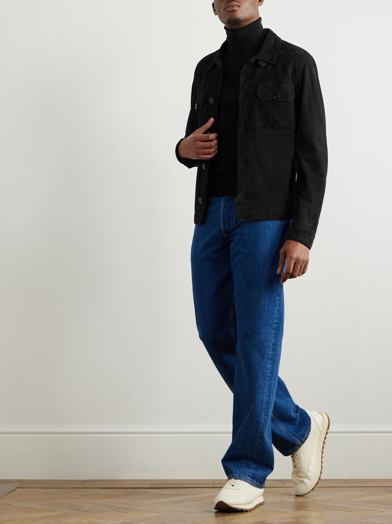 TOM FORD Suede Jacket Black outlook