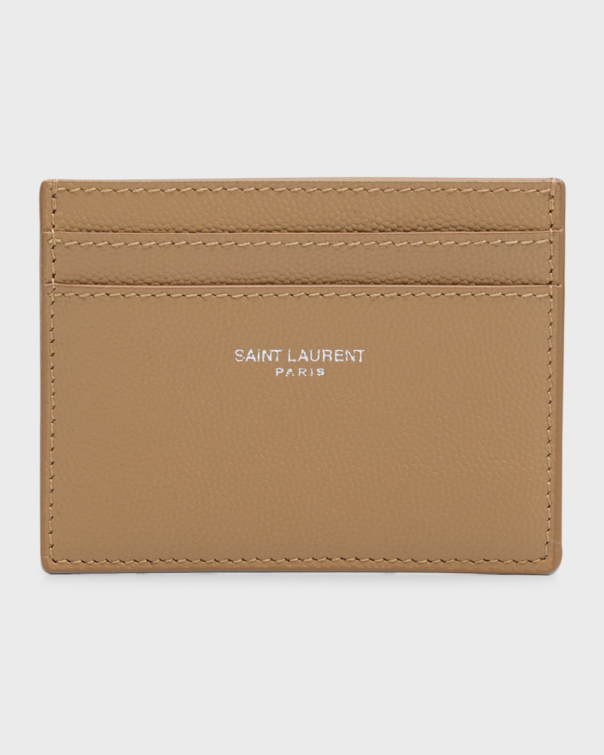 CASSANDRE Bill clip wallet in grain de poudre embossed leather, Saint  Laurent
