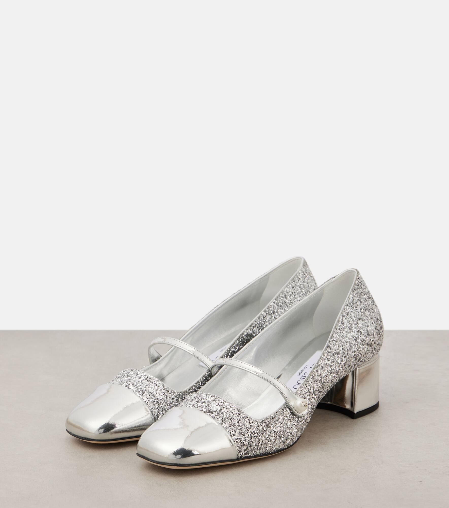 Elisa 45 glitter pumps - 4