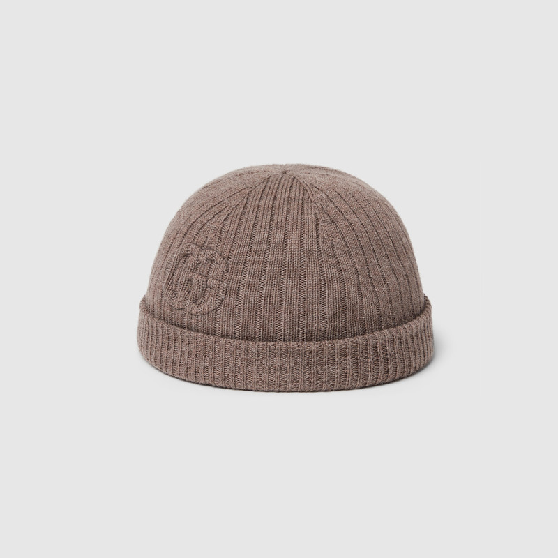 Rib knit wool hat 4