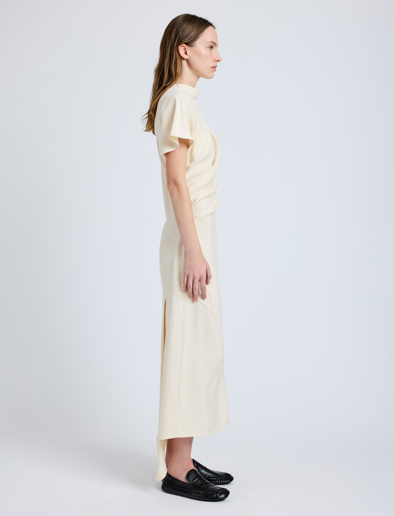 Proenza Schouler Hallie Dress in Hammered Viscose outlook