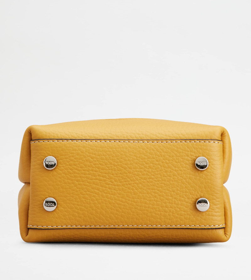 TOD'S MICRO BAG IN LEATHER - YELLOW 4