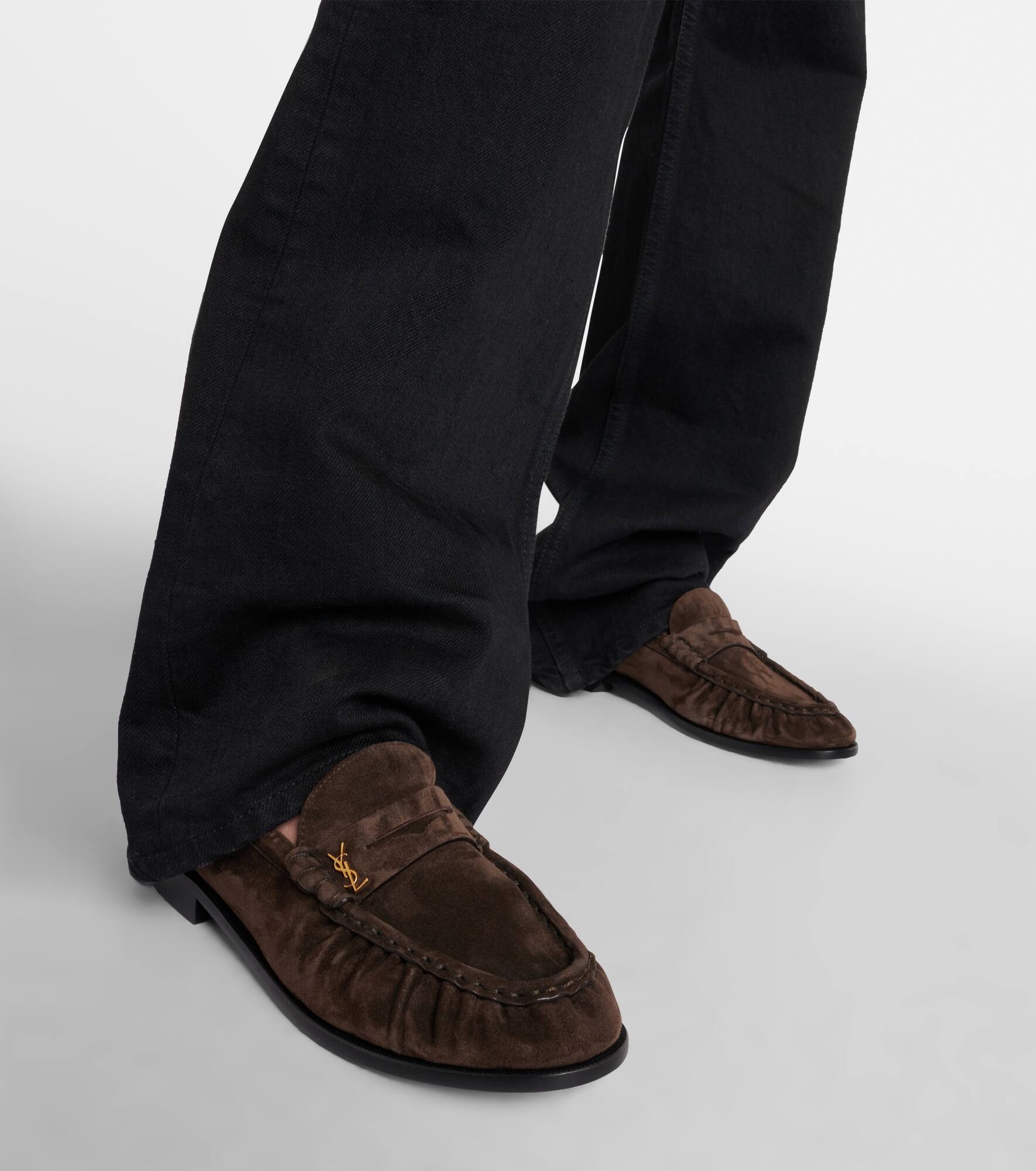 Le Loafer suede penny loafers - 4