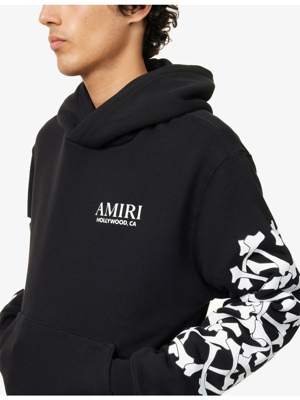 Bones Stacked Embellished Cotton Hoody - 5