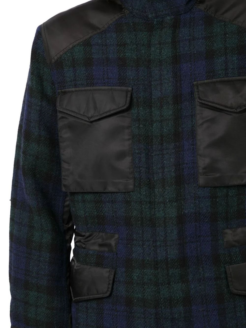tartan-check bomber jacket - 5