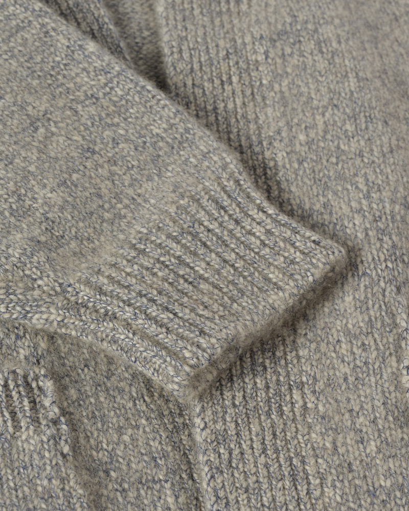 Bay Blue Marl Cashmere & Cotton Cardigan 6