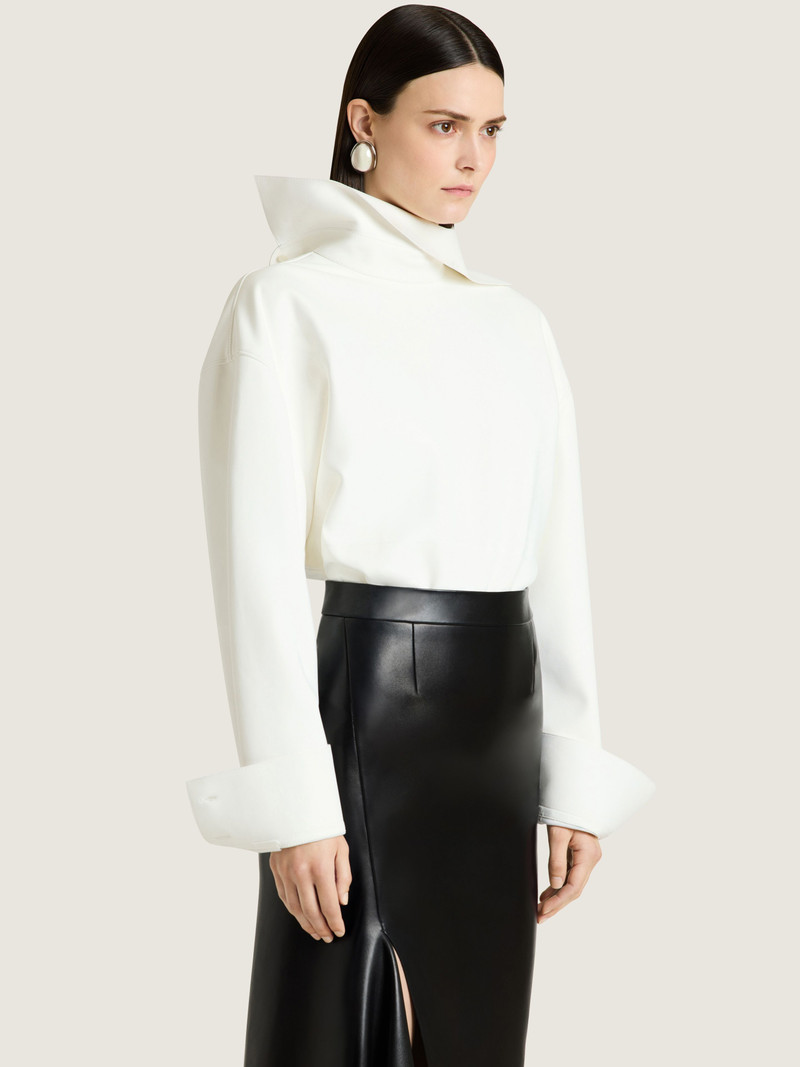 BACK-TO-FRONT SHIRT IN NAPPA LEATHER 3