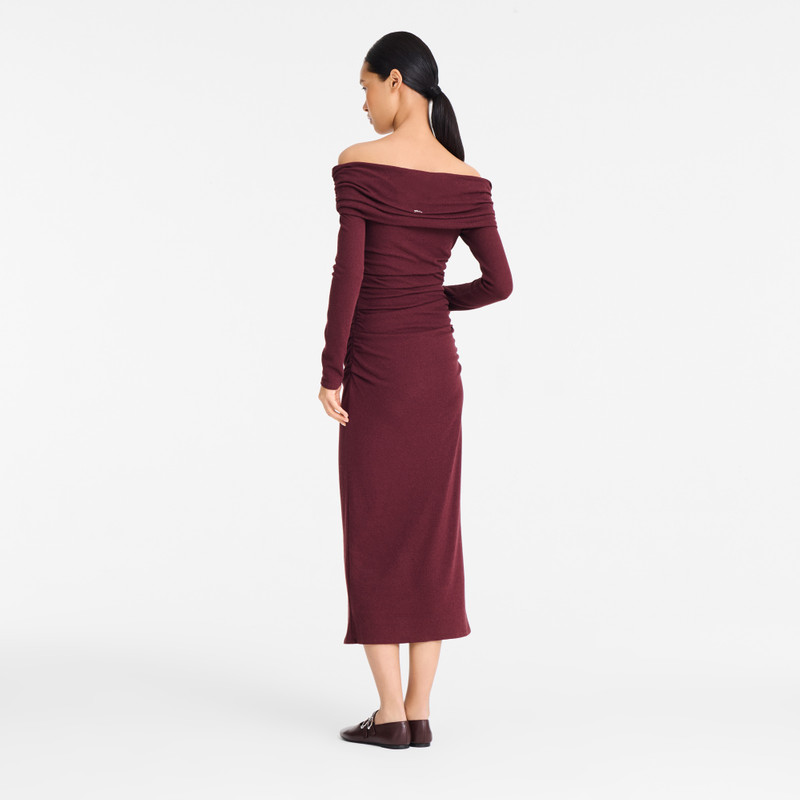 Long dress Burgundy - Crepe jersey 3