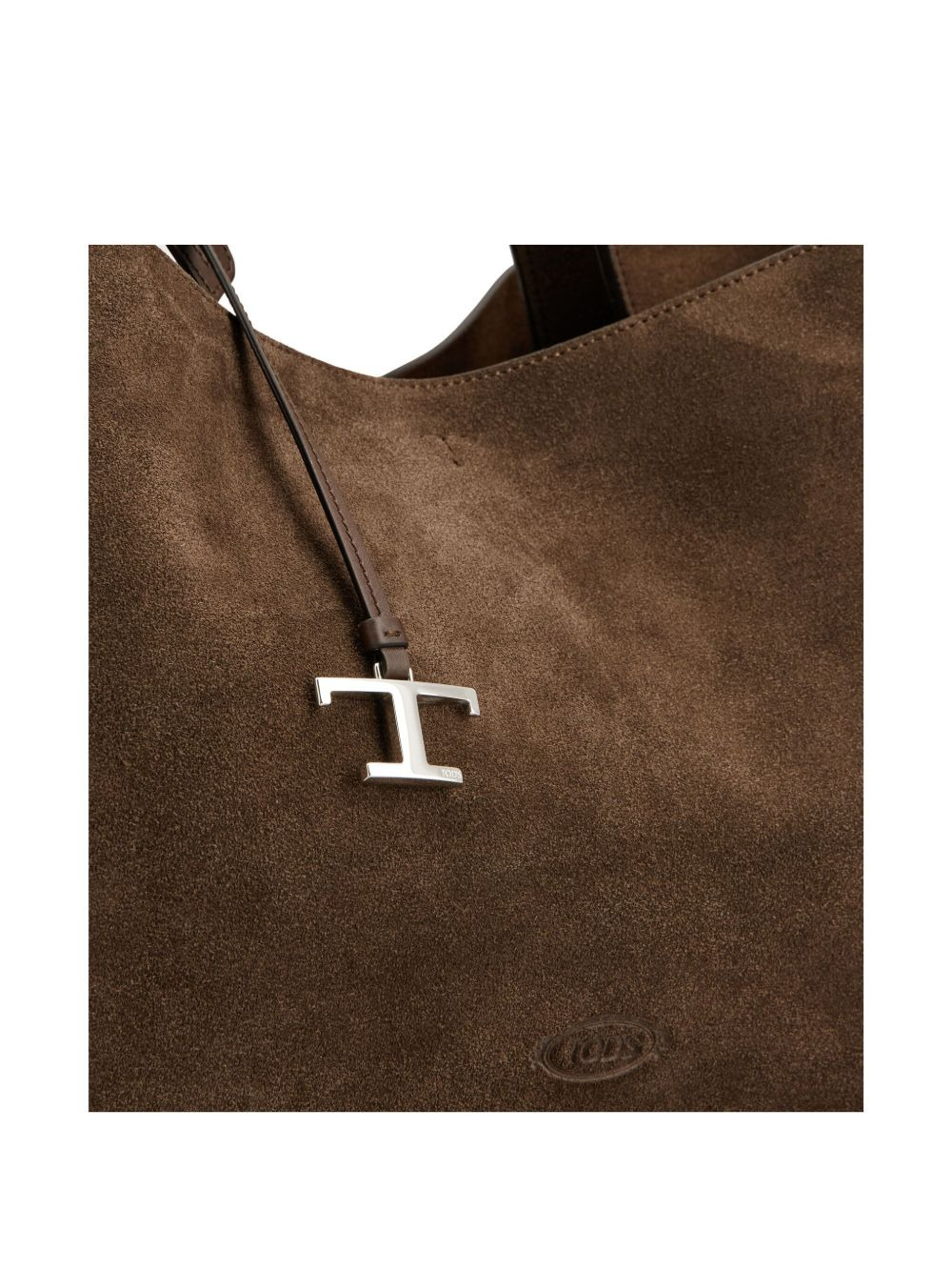medium suede tote bag - 5