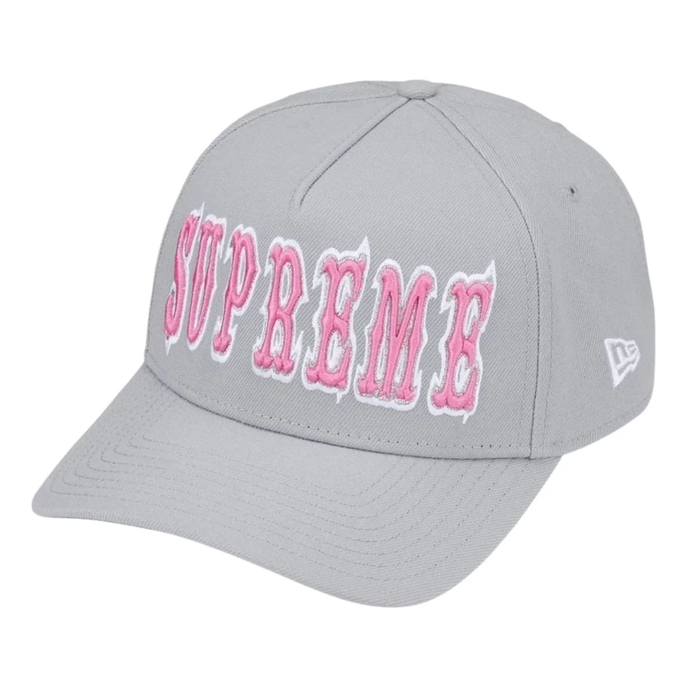 Supreme x New Era SS26 Gothic Outline Adjustable Cap 'Grey' SUP-SS26-1050-GRY - 1