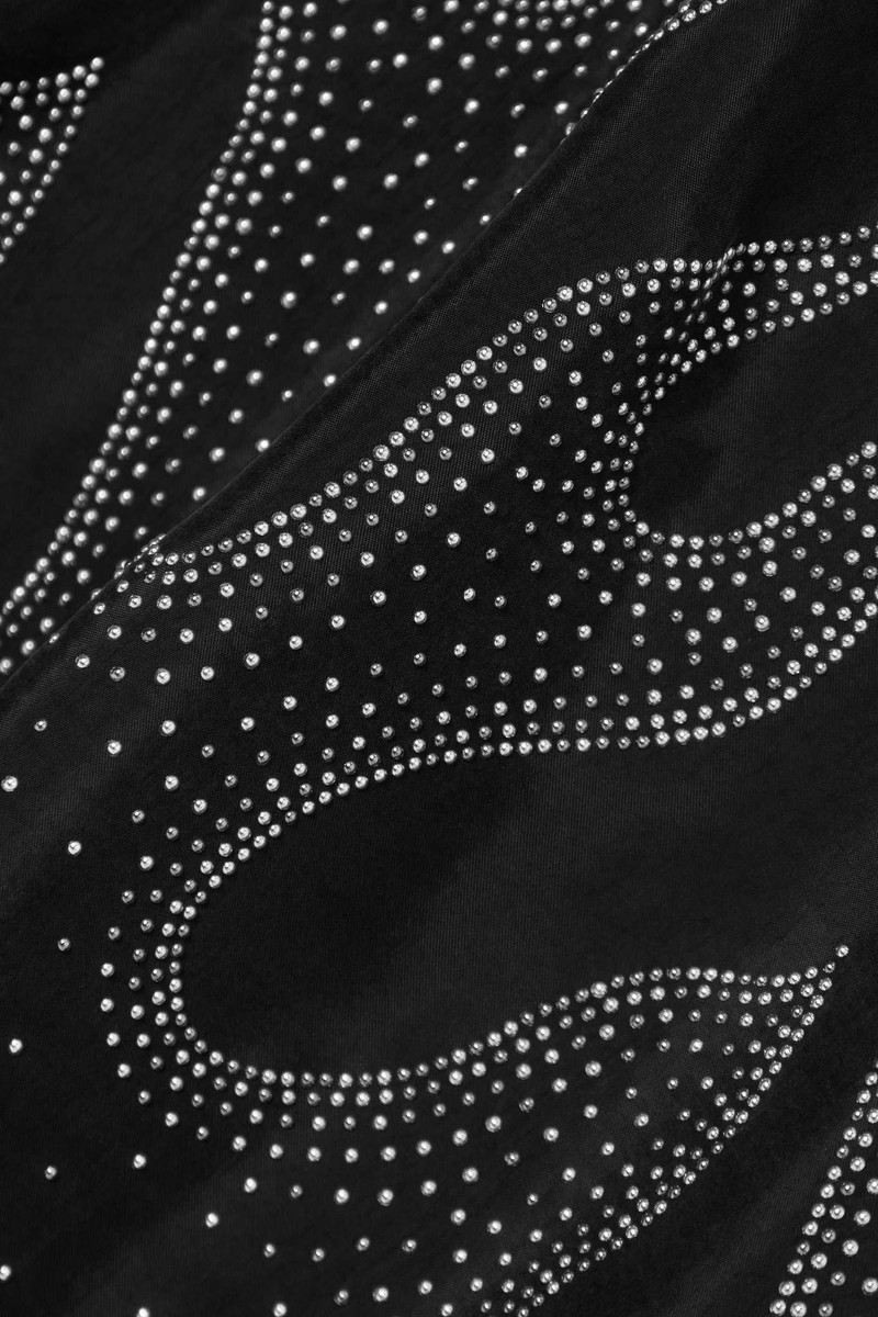 Embellished cupro-satin mini dress 4