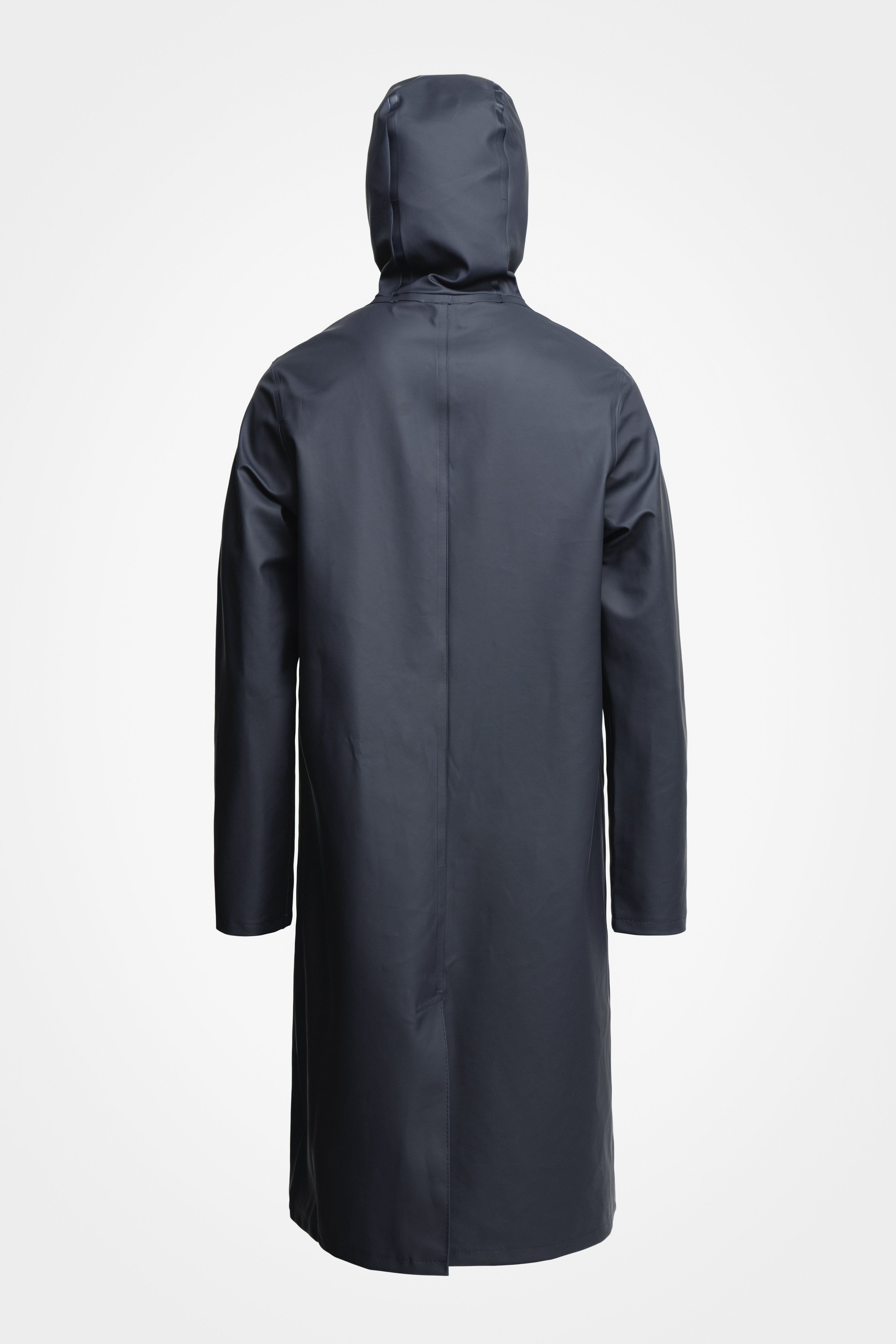 Stockholm Long Raincoat Navy - 8
