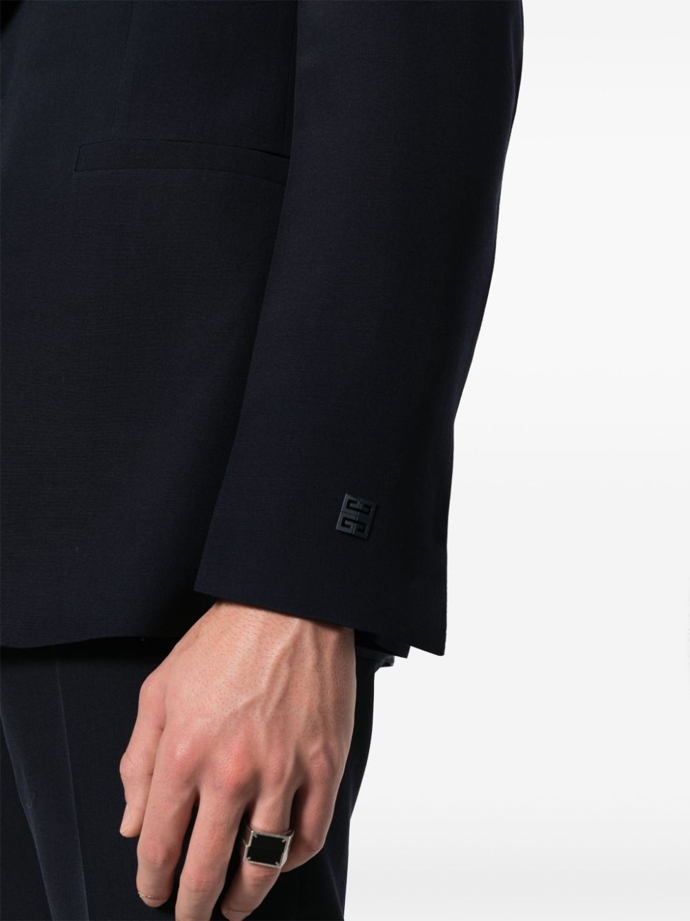 wool single-breasted blazer - 5