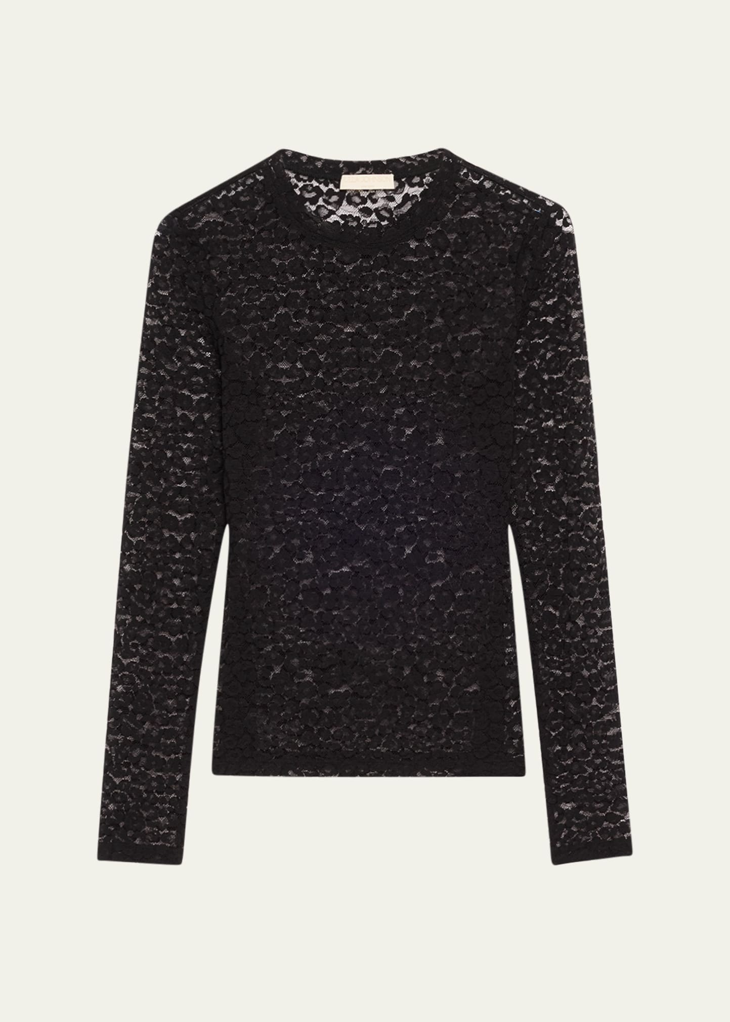 Anise Leopard Long-Sleeve Top - 1