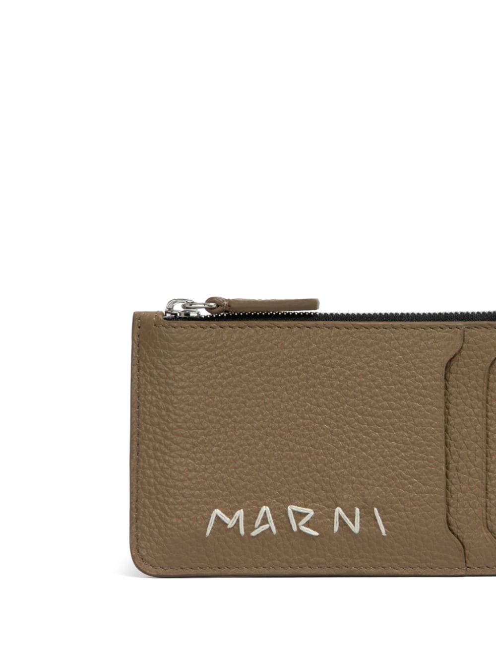 embroidered-logo cardholder - 3