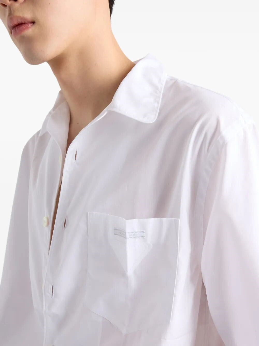 Prada Men Short-Sleeved Cotton Shirt - 5