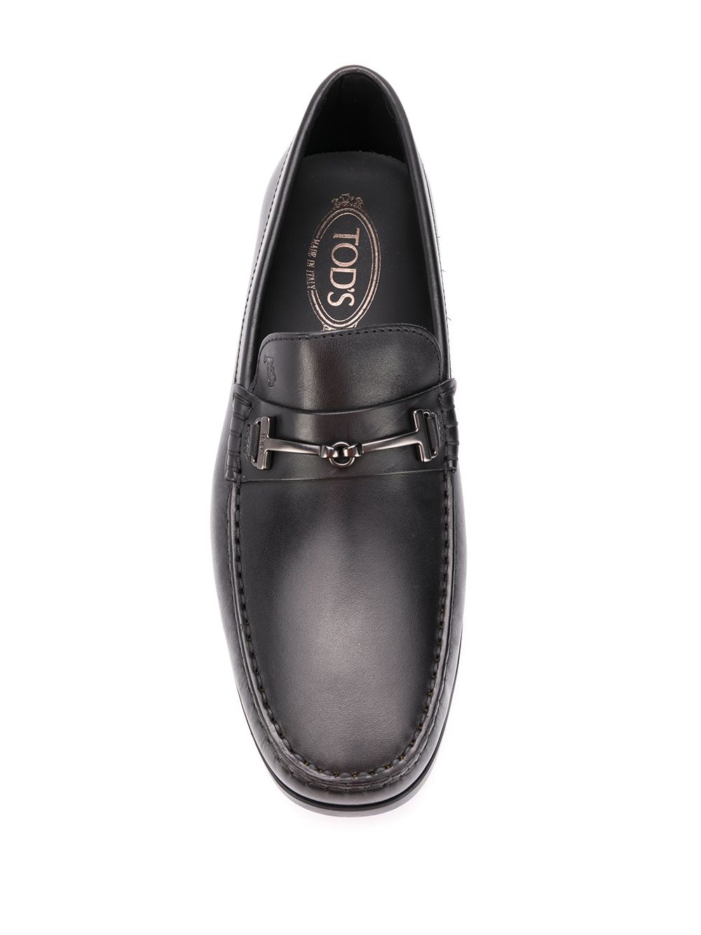 double T leather loafers - 4