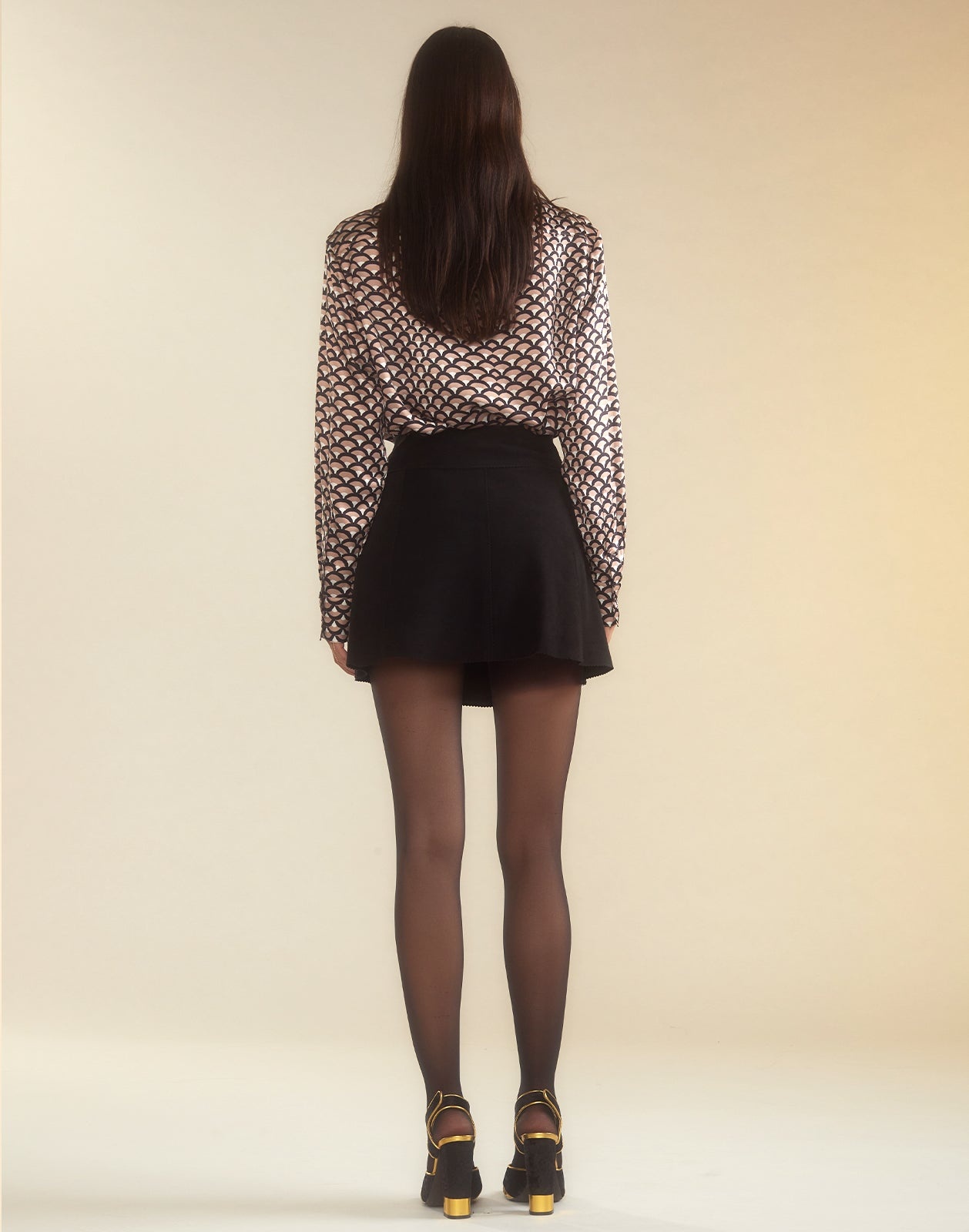 Westward Suede Wrap Skirt - 4