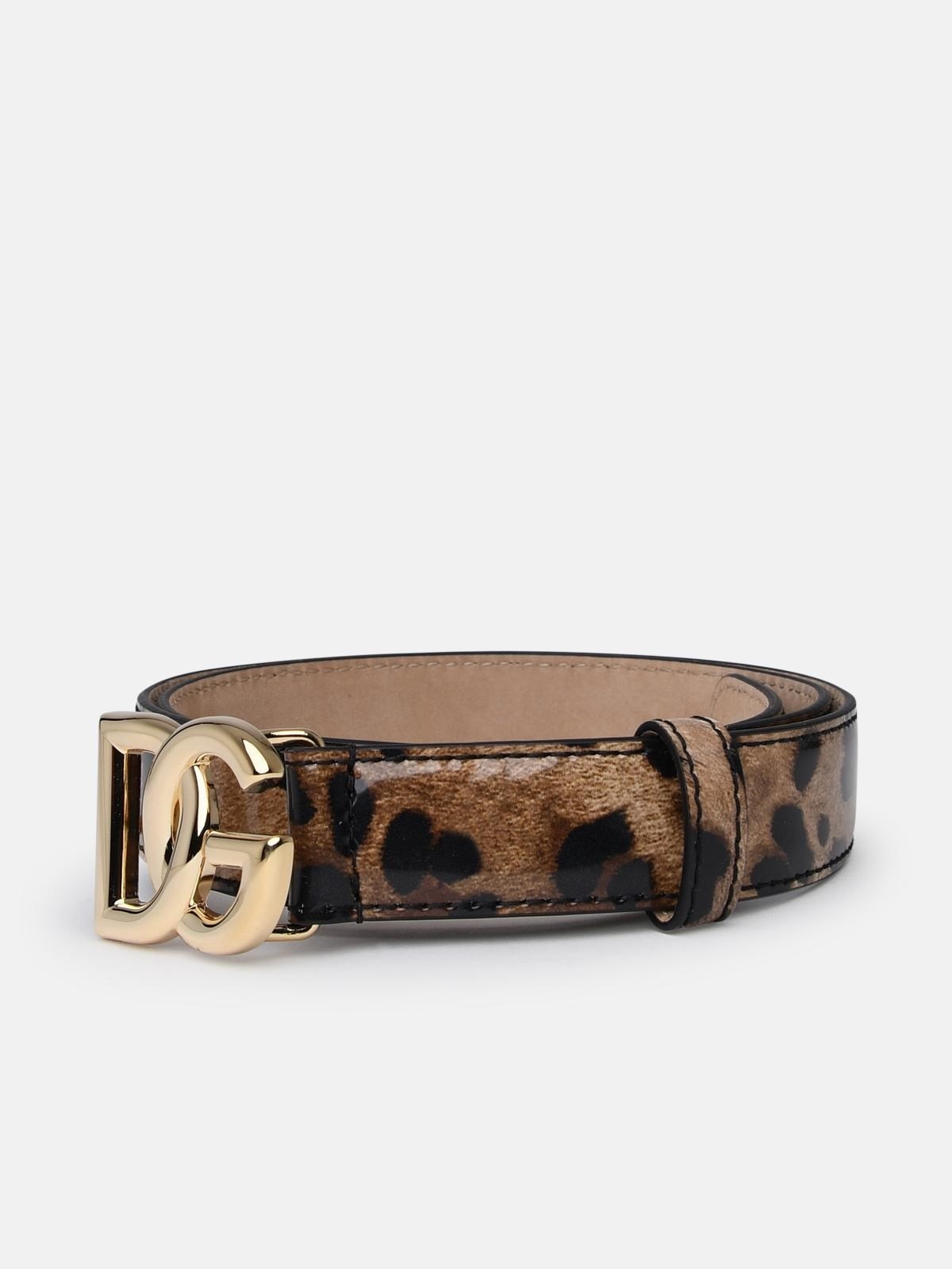 TWO-COLOR SHINY LEATHER BELT - 2