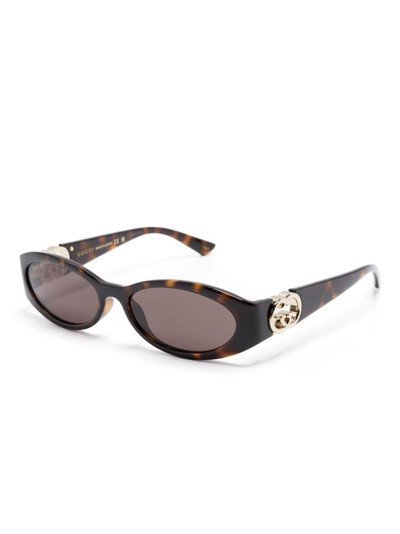 GUCCI oval-frame sunglasses outlook