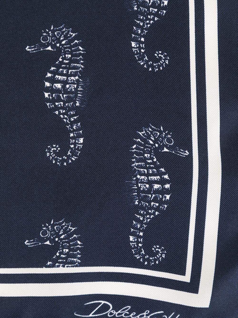 seahorse print pocket handkerchief - 3