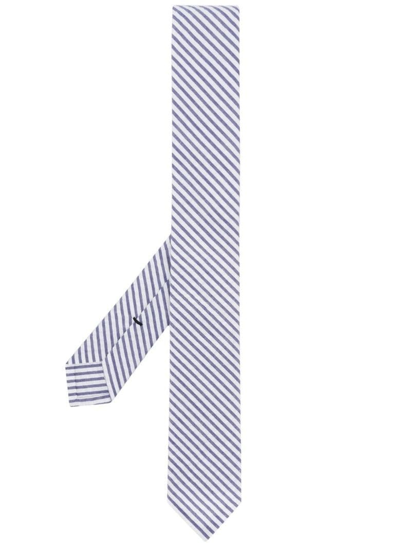 seersucker stripe tie - 1