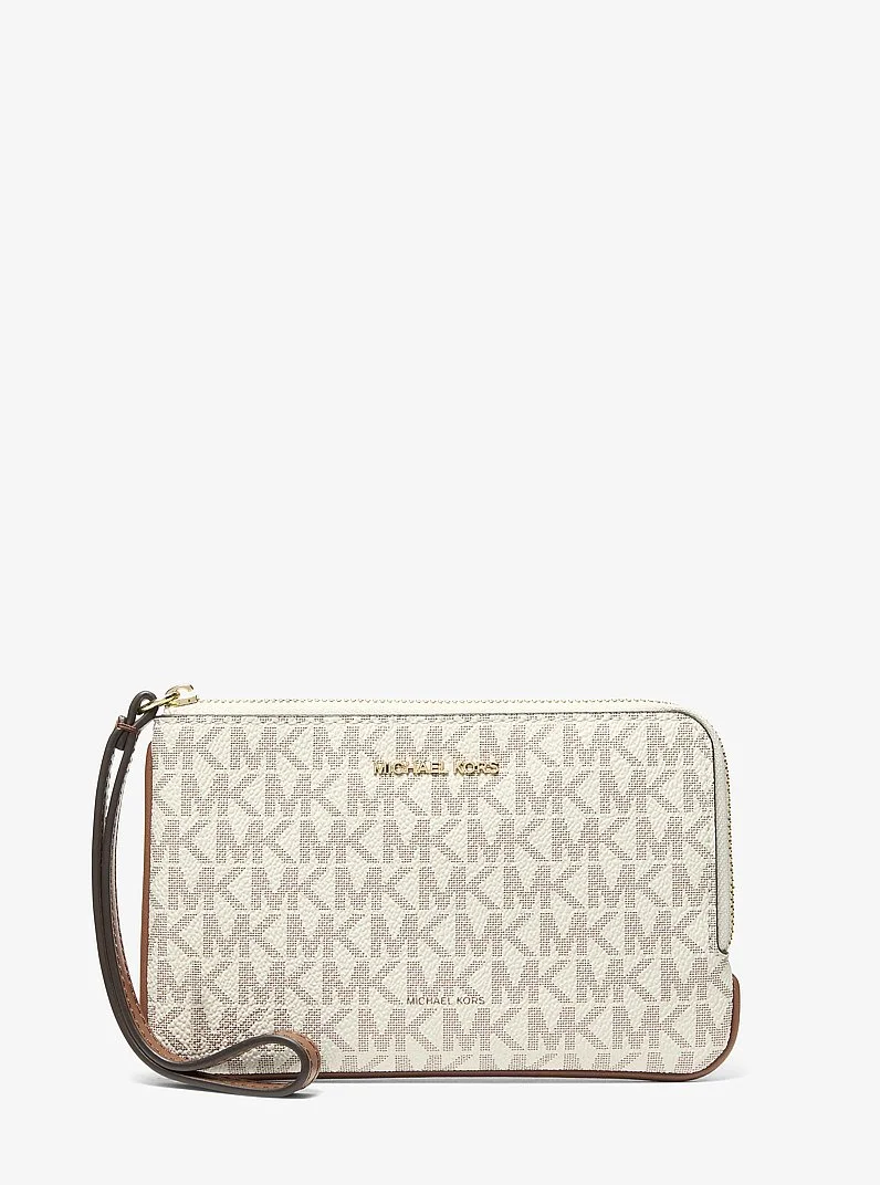 Jet Set Travel Small Signature Logo Wristlet - 1