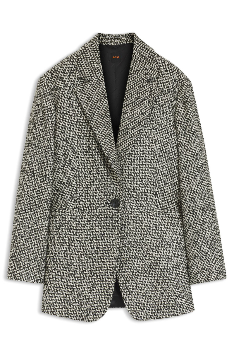 OVERSIZED-FIT BLAZER WITH STRUCTURED PATTERN 1
