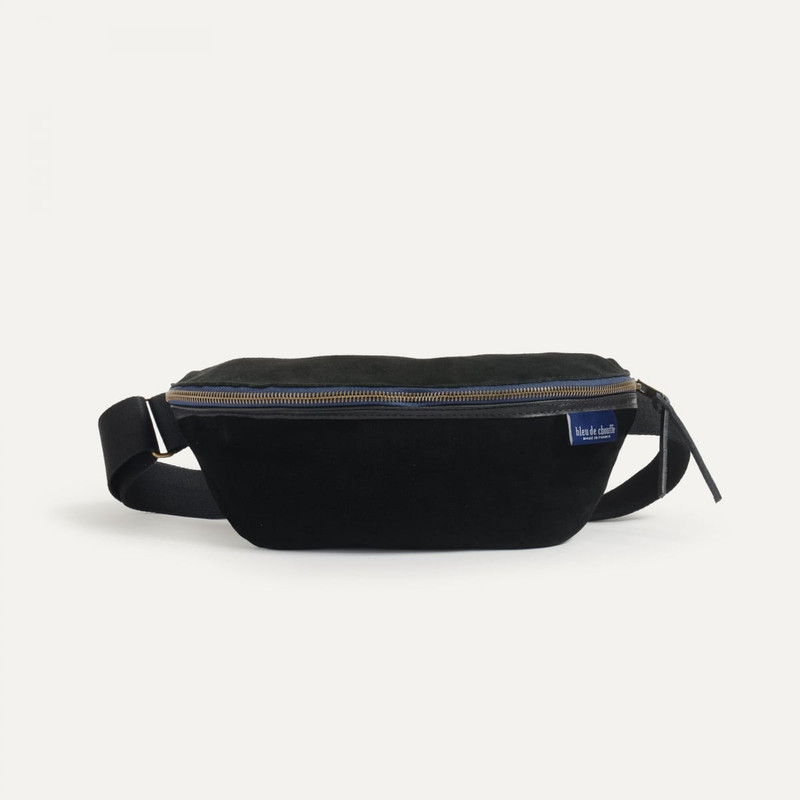 NEW BEAT BELT BAG / SUEDE  -  BLACK 1