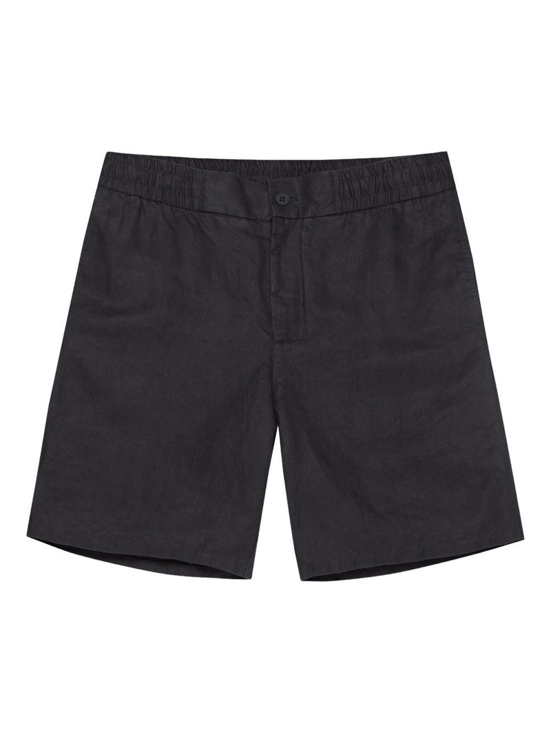 mid-rise linen shorts 1